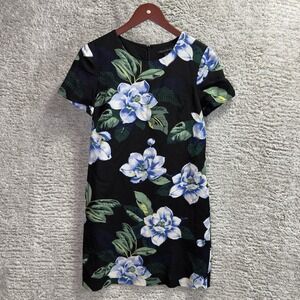 Banana Republic Dress Women's Sz 0 Floral Print Holiday Knee Length Dress Classy